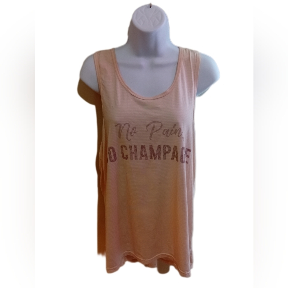 Cream Tank Top with Motivational Print